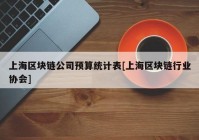 上海区块链公司预算统计表[上海区块链行业协会]