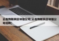 云南物联网区块链公司[云南物联网区块链公司招聘]